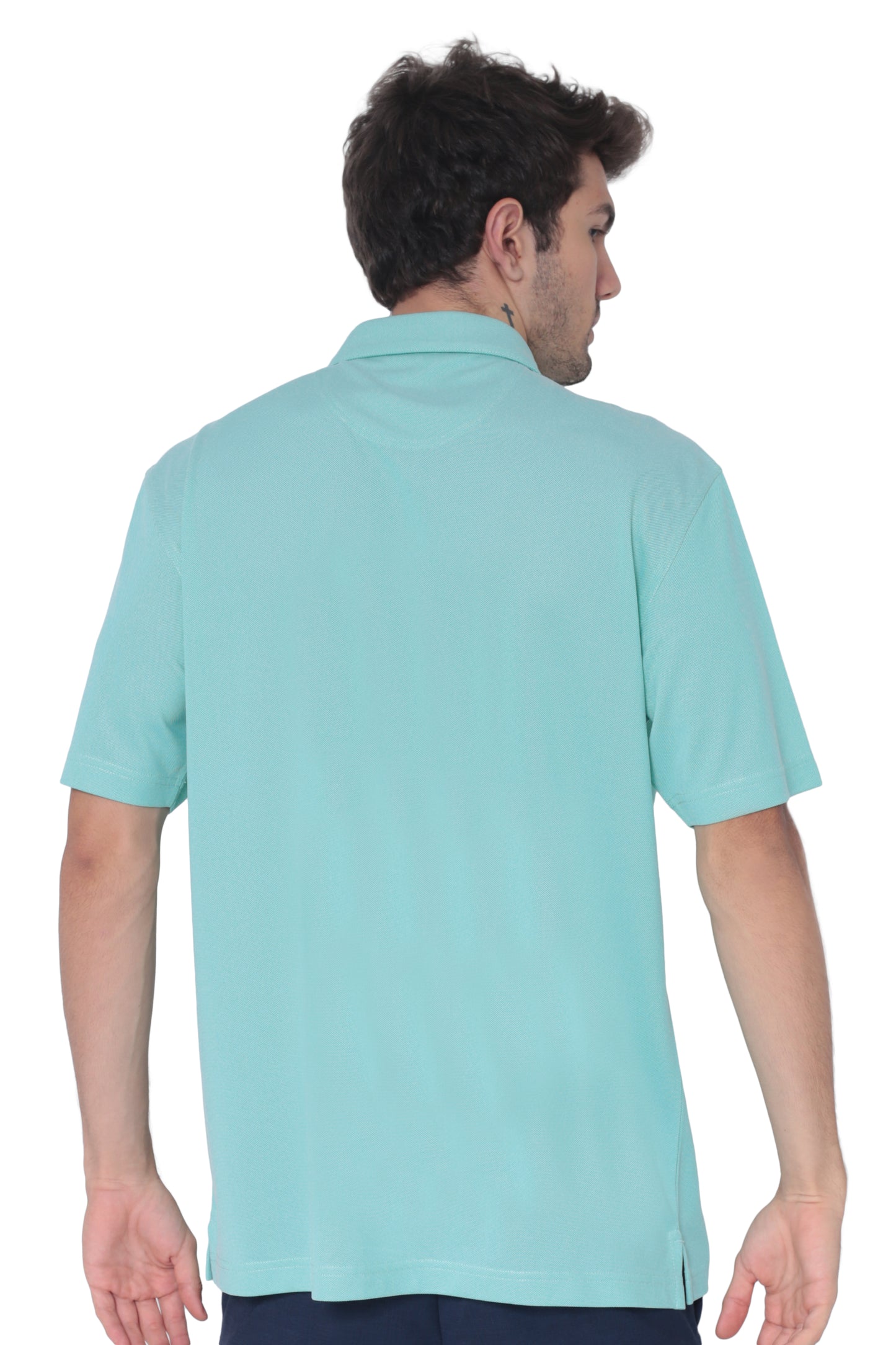AVA Athletica Men's Classic Polo Quick-Dry Golf, Tennis, T-Shirt with Pocket Green