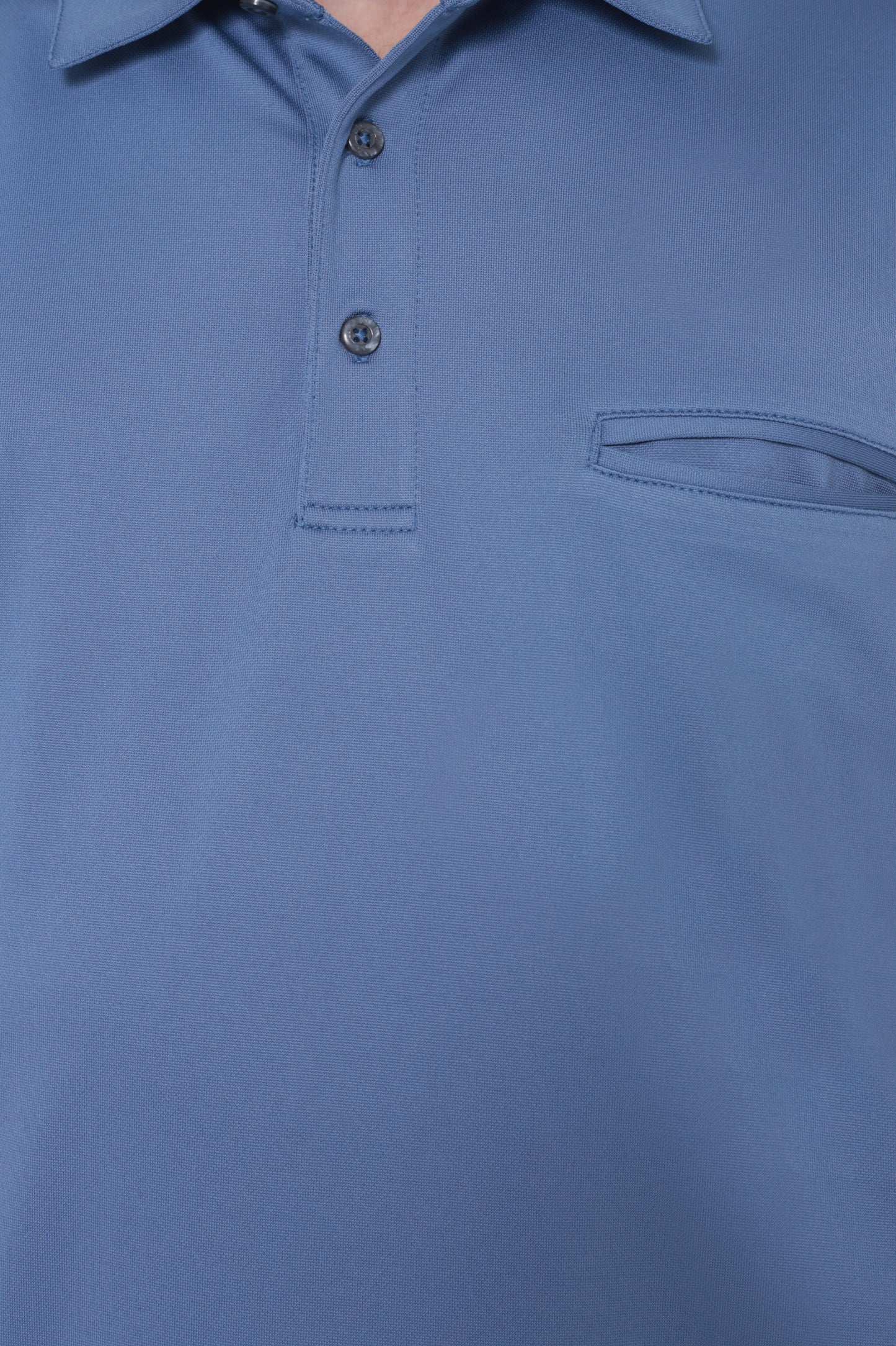 AVA Athletica Men's Classic Polo Quick-Dry Golf, Tennis, T-Shirt with Pocket Colony Blue