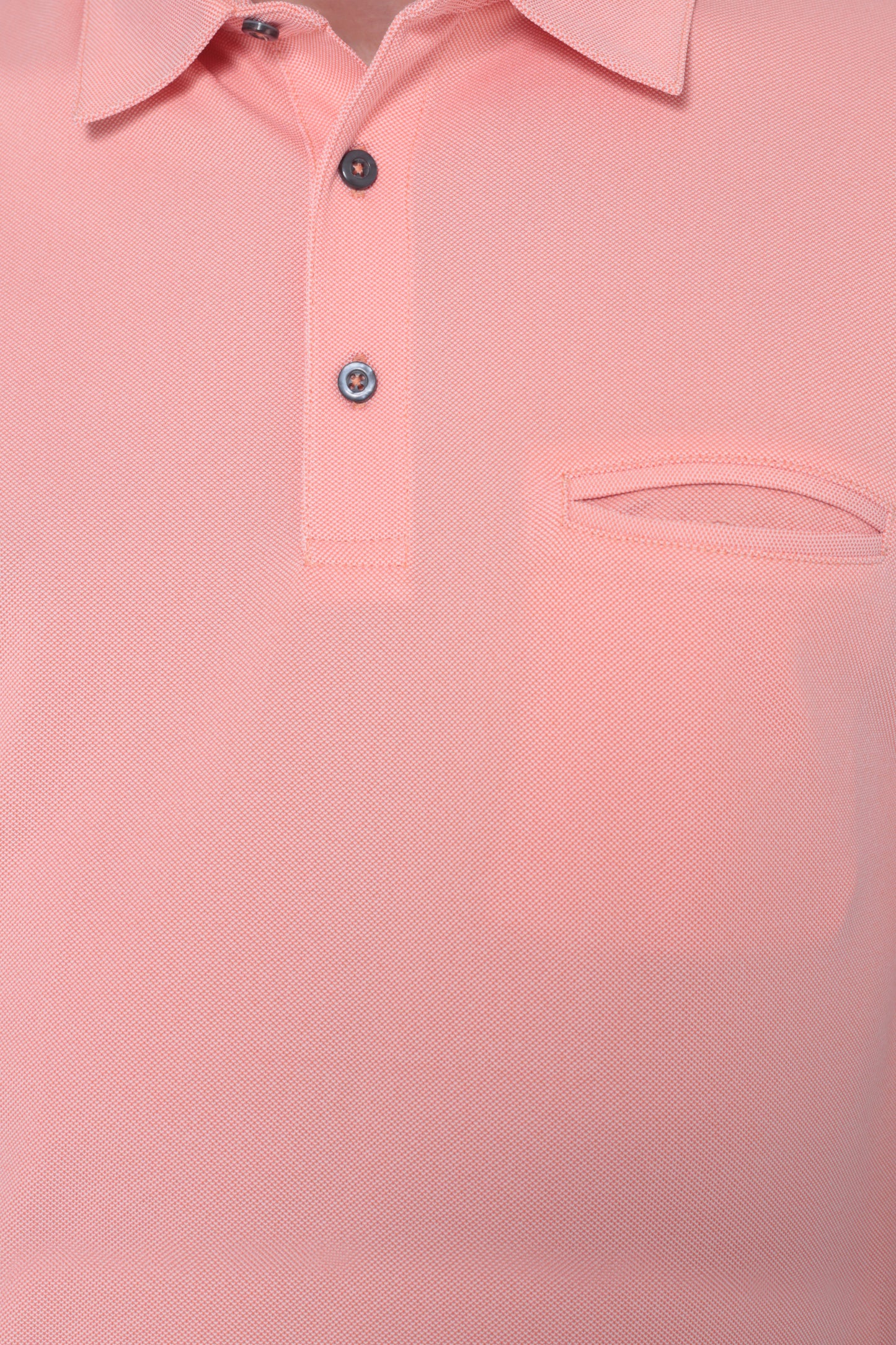 AVA Athletica Men's Classic Polo Quick-Dry Golf, Tennis, T-Shirt with Pocket Peach