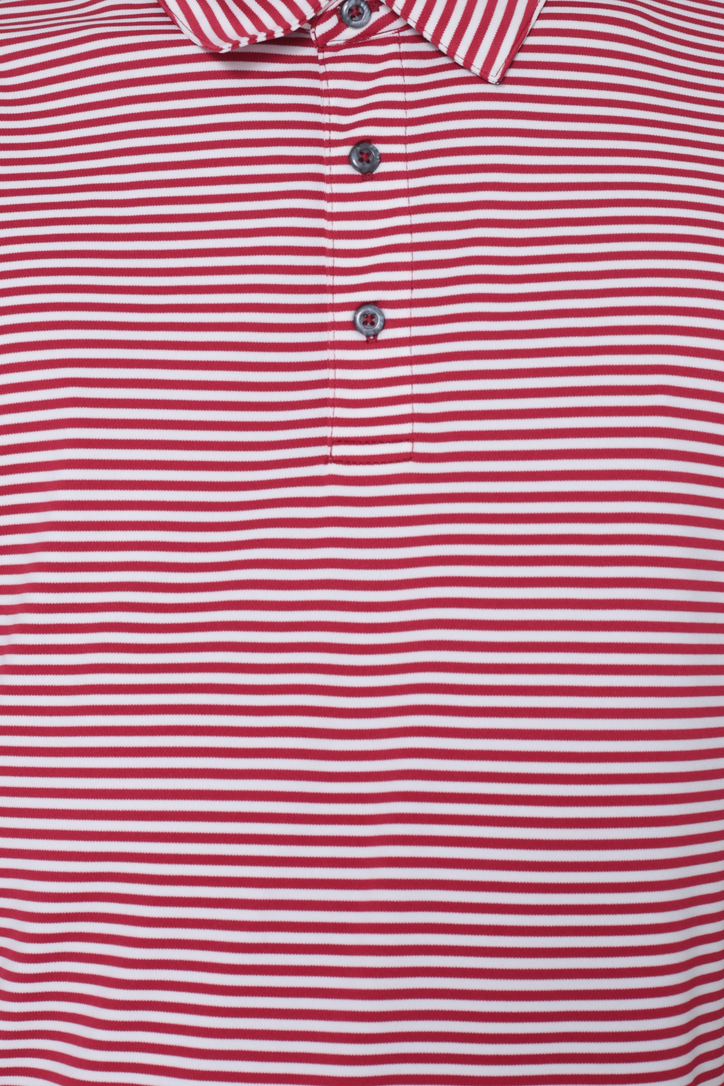AVA Athletica Men's Polo Collar Moisture-Wick Active Wear Fine Striped T-Shirt Red