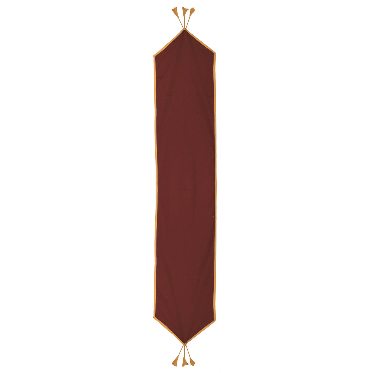 In-Sattva Home 100% Cotton Solid Table Runner and Dresser Scarves with Fringe for Family, Get-Togethers and Everyday Use Brown
