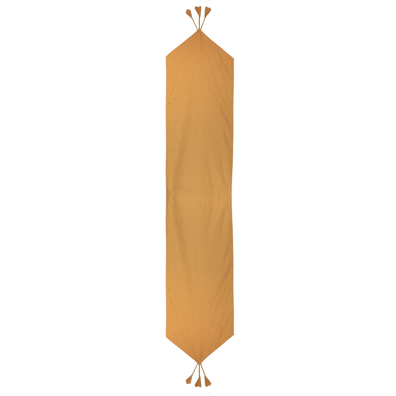 In-Sattva Home 100% Cotton Solid Table Runner and Dresser Scarves with Fringe for Family, Get-Togethers and Everyday Use Brown
