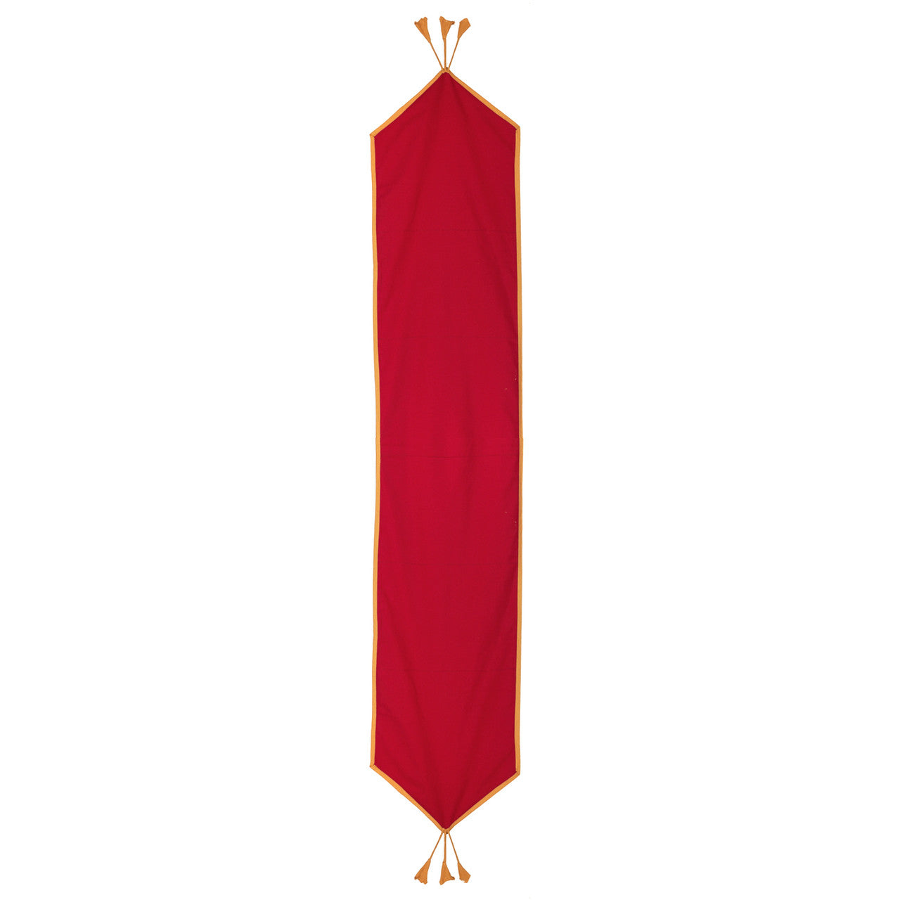 In-Sattva Home 100% Cotton Solid Table Runner and Dresser Scarves with Fringe for Family, Get-Togethers and Everyday Use Maroon