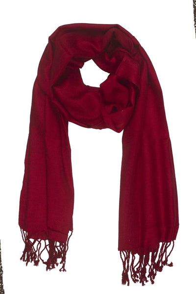 In-Sattva Colors Pink/Magenta geometric printed rayon scarf stole, alternate product image showing its artisan pattern and lightweight drape.