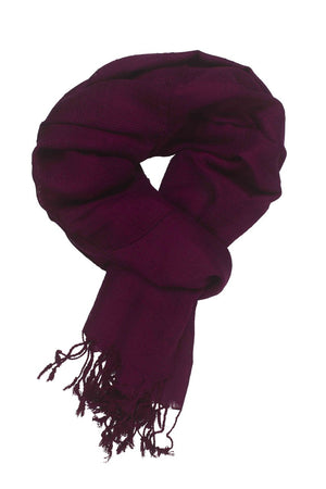 In-Sattva Colors Purple checkered handwoven rayon scarf stole, primary product image highlighting its color, pattern and woven texture.