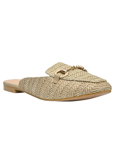 Jove Women's Beige Mules