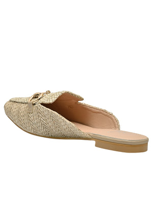 Jove Women's Beige Mules