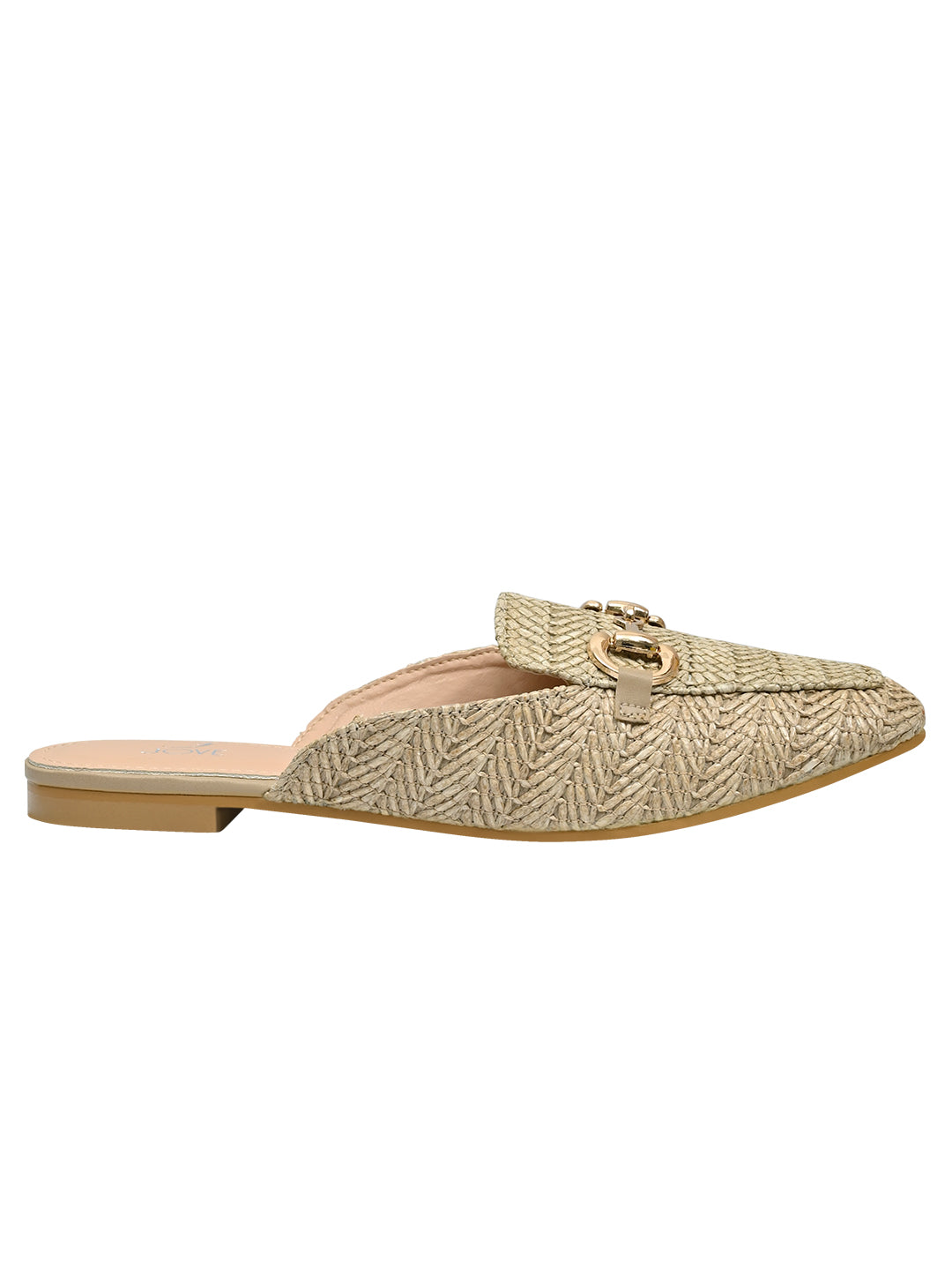 Jove Women's Beige Mules