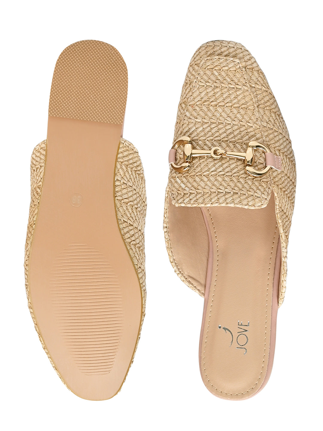 Jove Women's Nude Mules