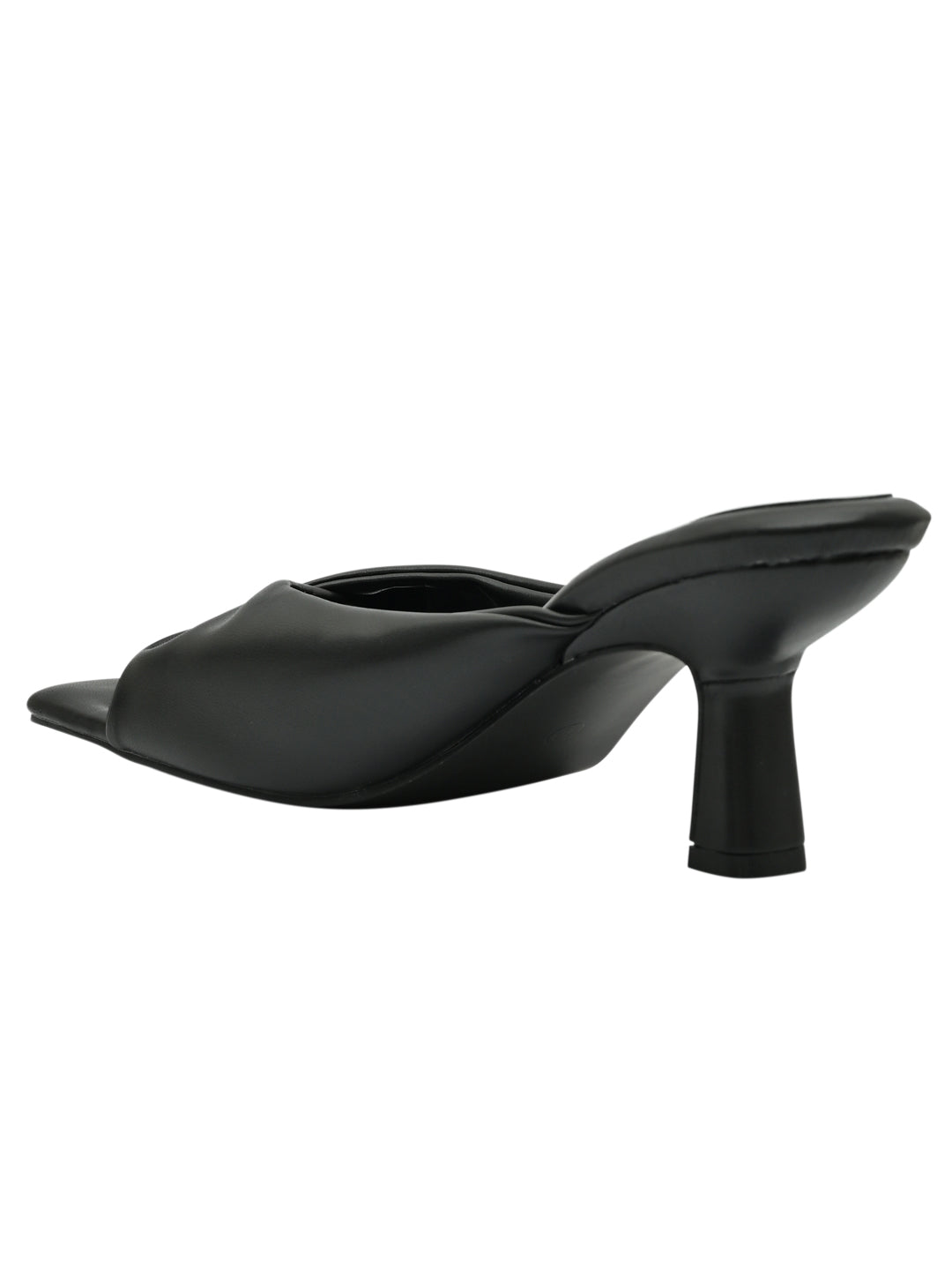 Jove Womens Heeled Mule Black