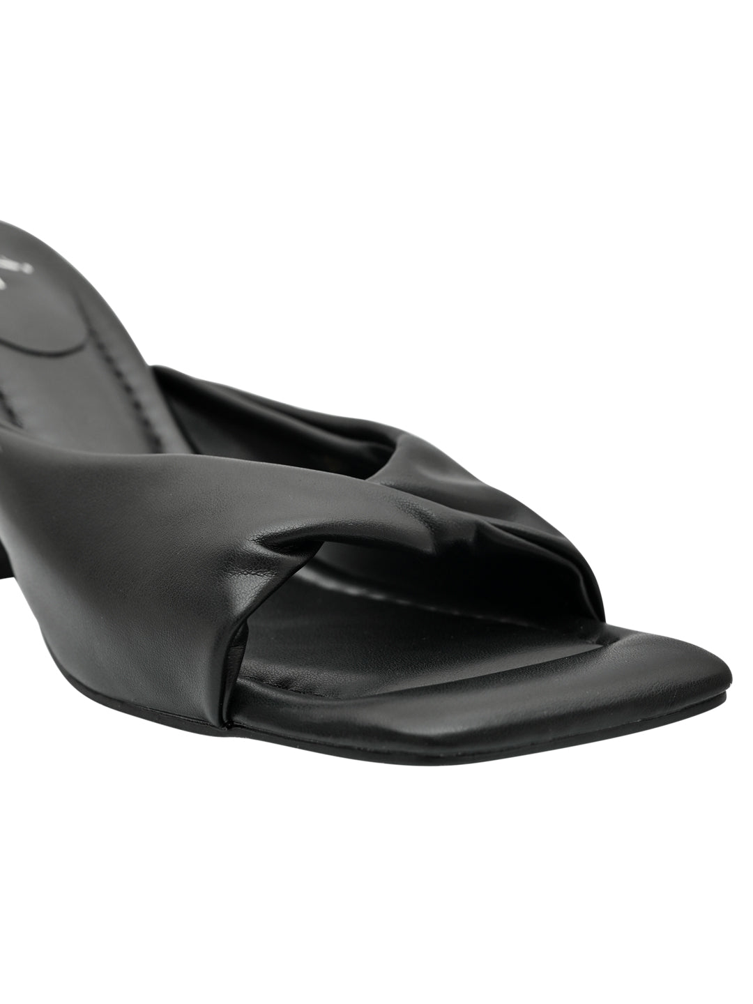 Jove Womens Heeled Mule Black