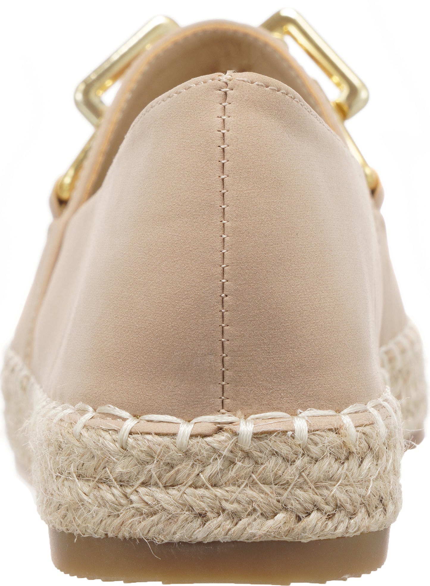 Jove Beige Espadrille Loafer with Gold Chain