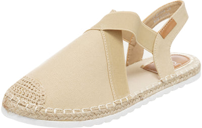 Jove Beige Espadrille Slingback Shoe