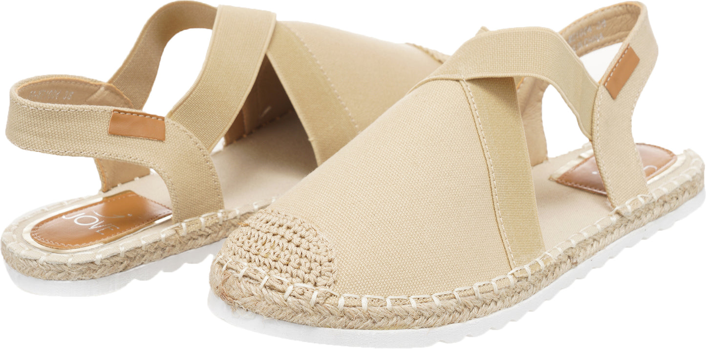 Jove Beige Espadrille Slingback Shoe