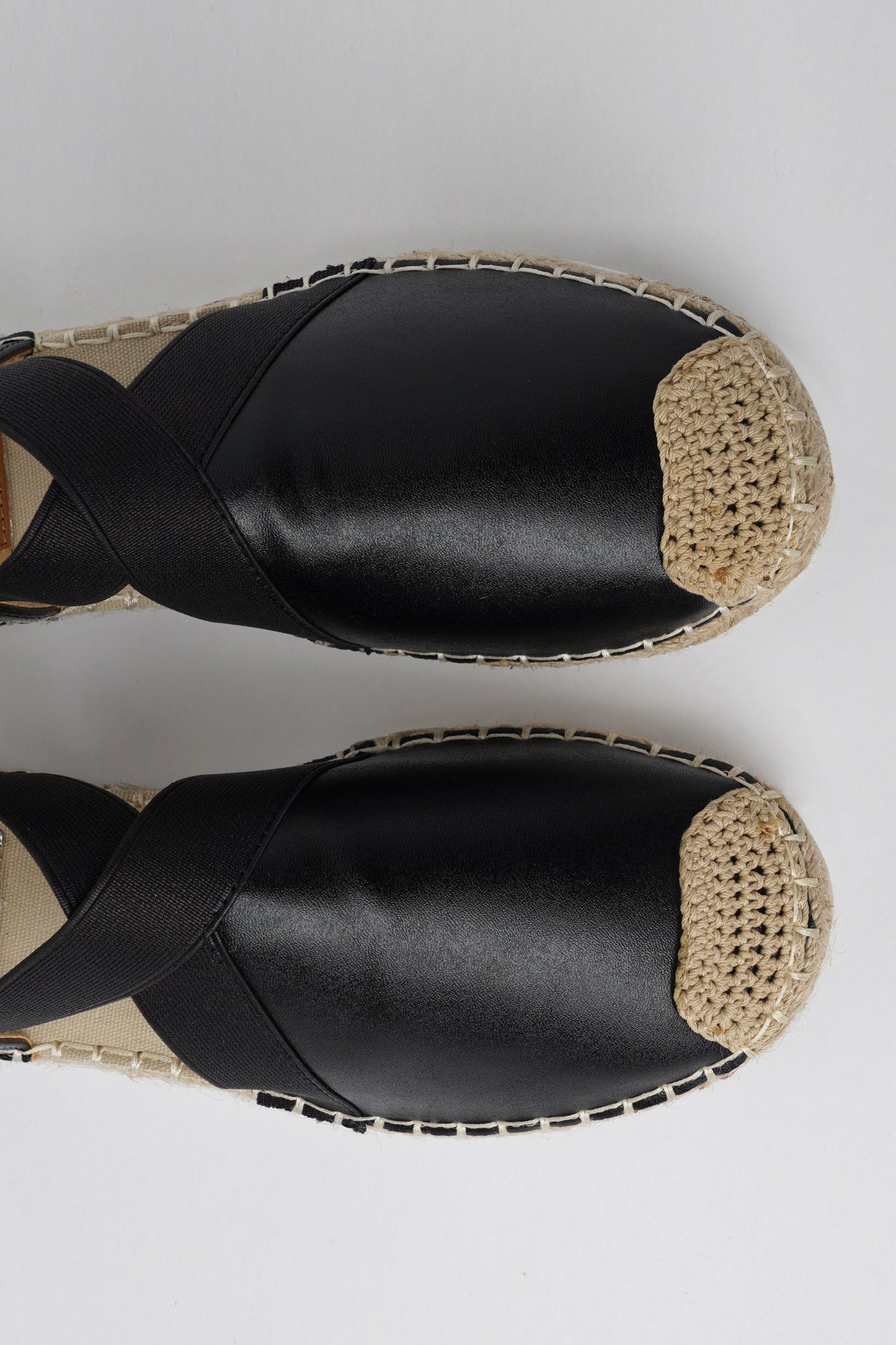 Jove Black Espadrille Slingback Shoe