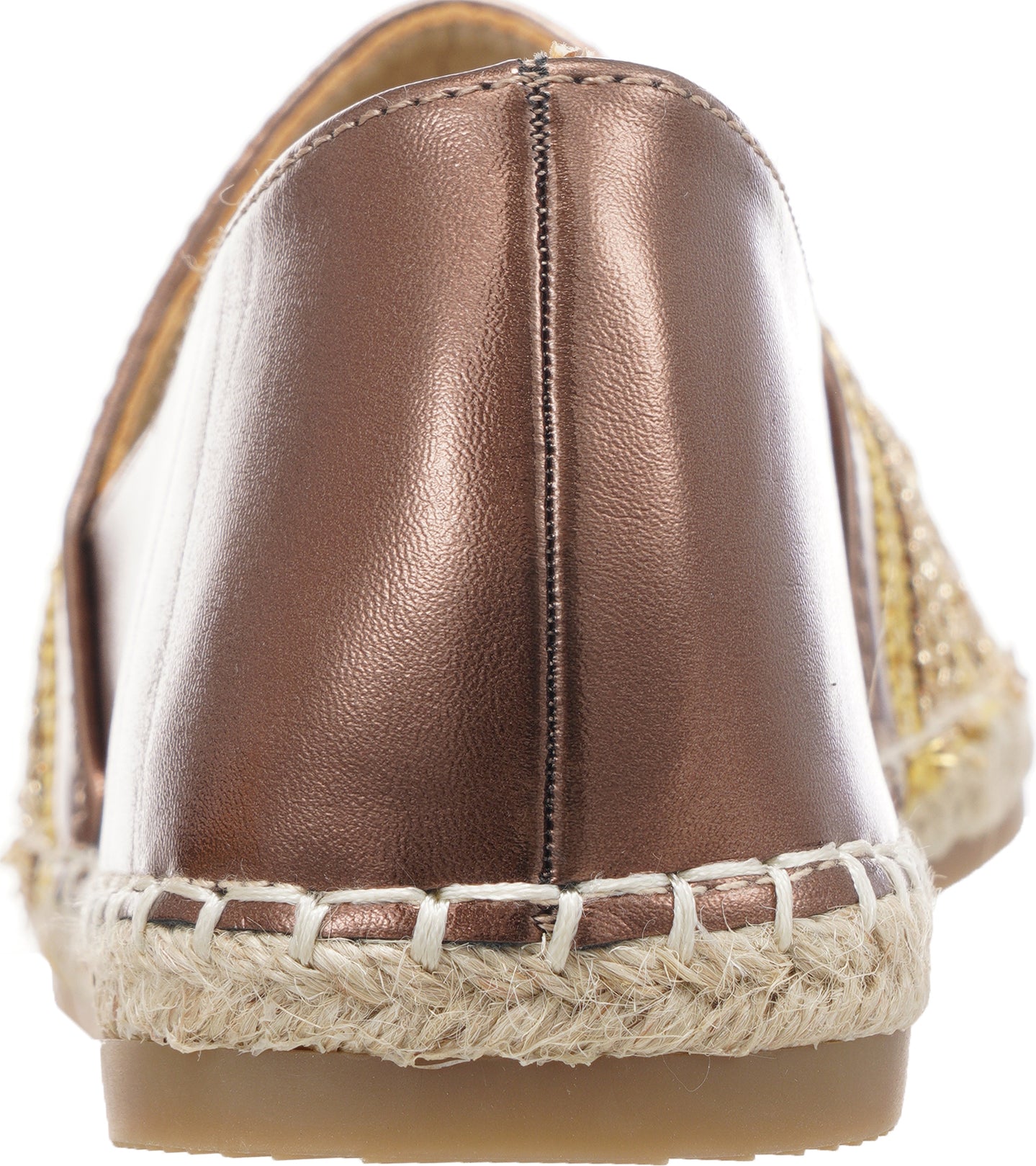 Jove Brown Flat with Gold Detail