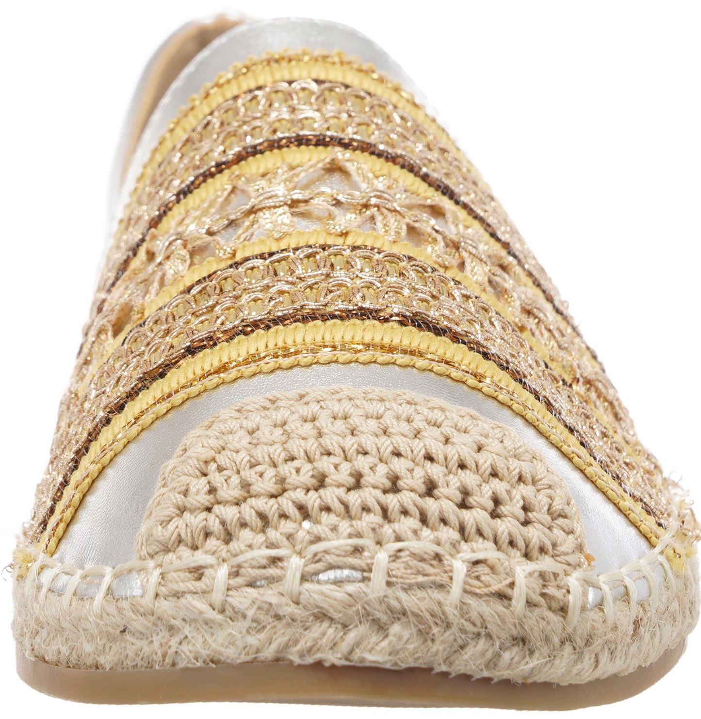 Jove Silver Flat with Black and Gold Detail