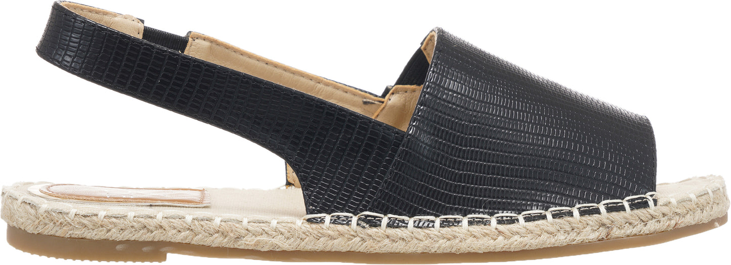 Jove Slingback Black Peep Toe Sandal