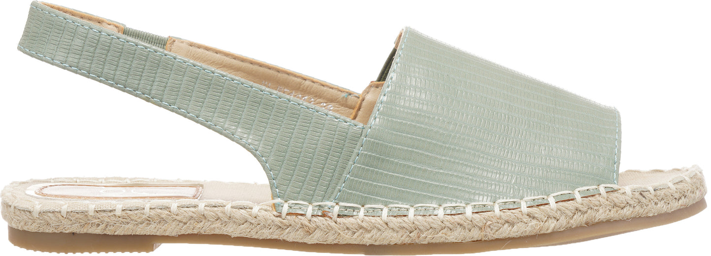 Jove Slingback Green Peep Toe Sandal