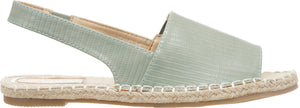 Jove Slingback Green Peep Toe Sandal