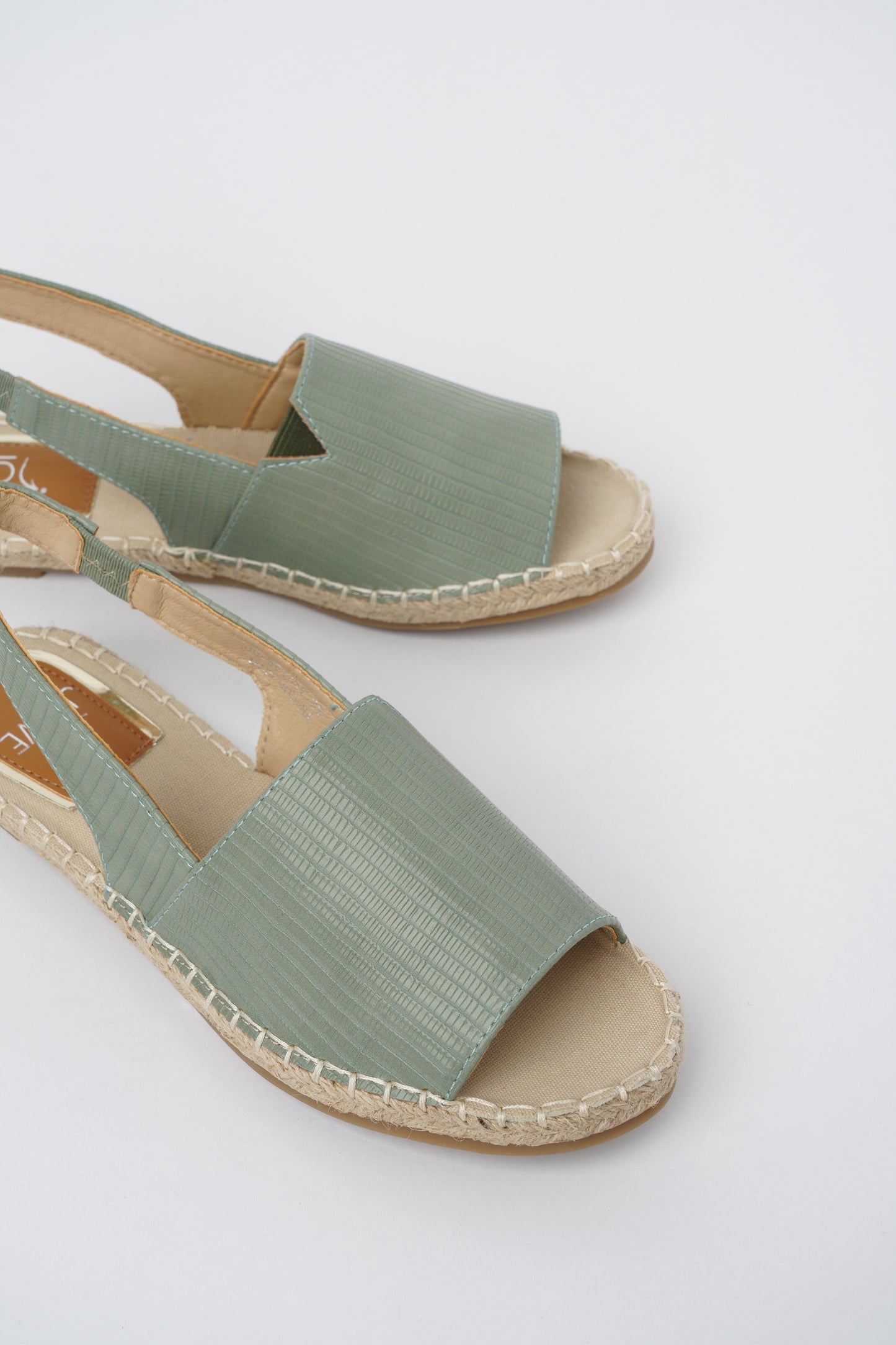 Jove Slingback Green Peep Toe Sandal