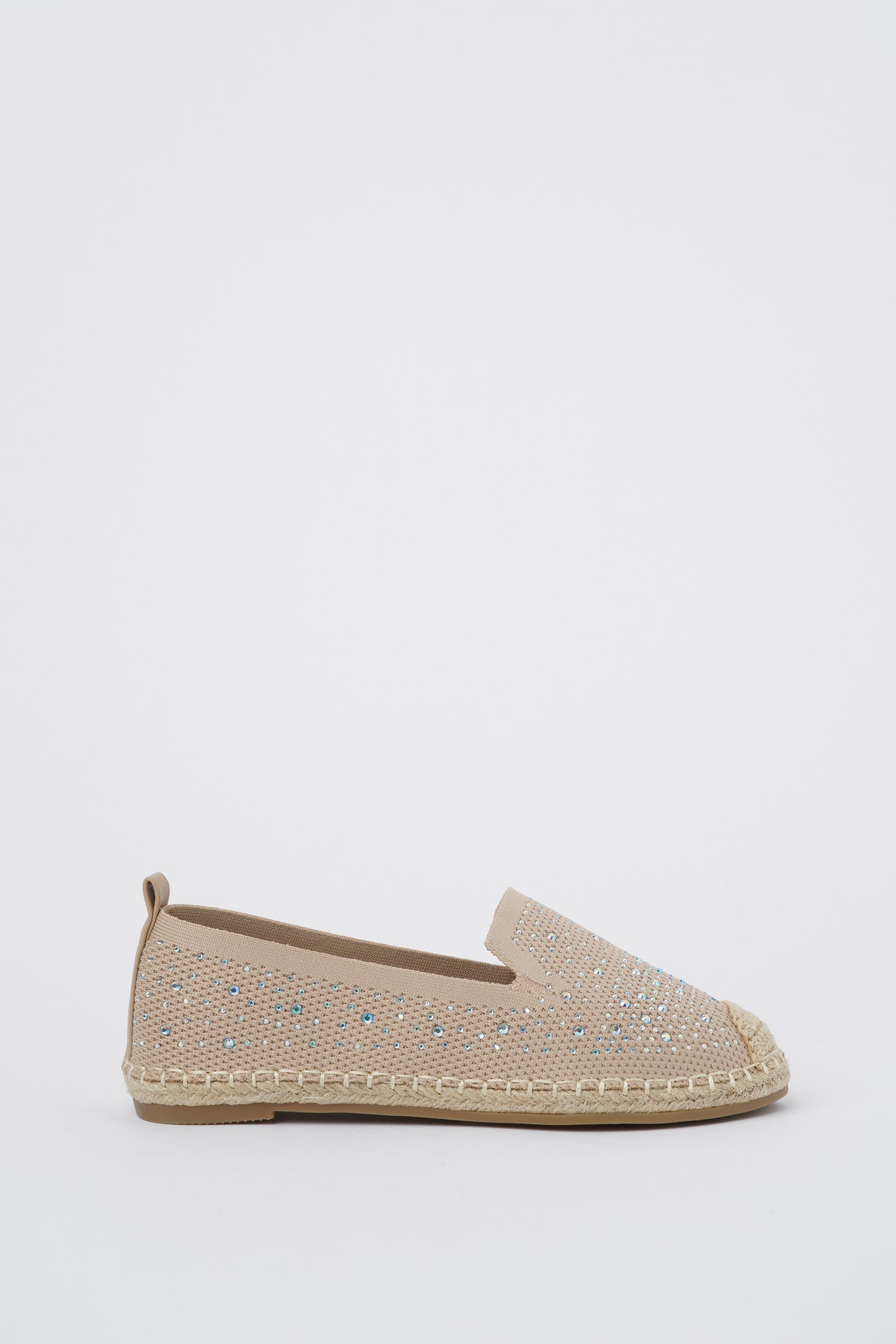Jove Bedazzled Slip On Beige