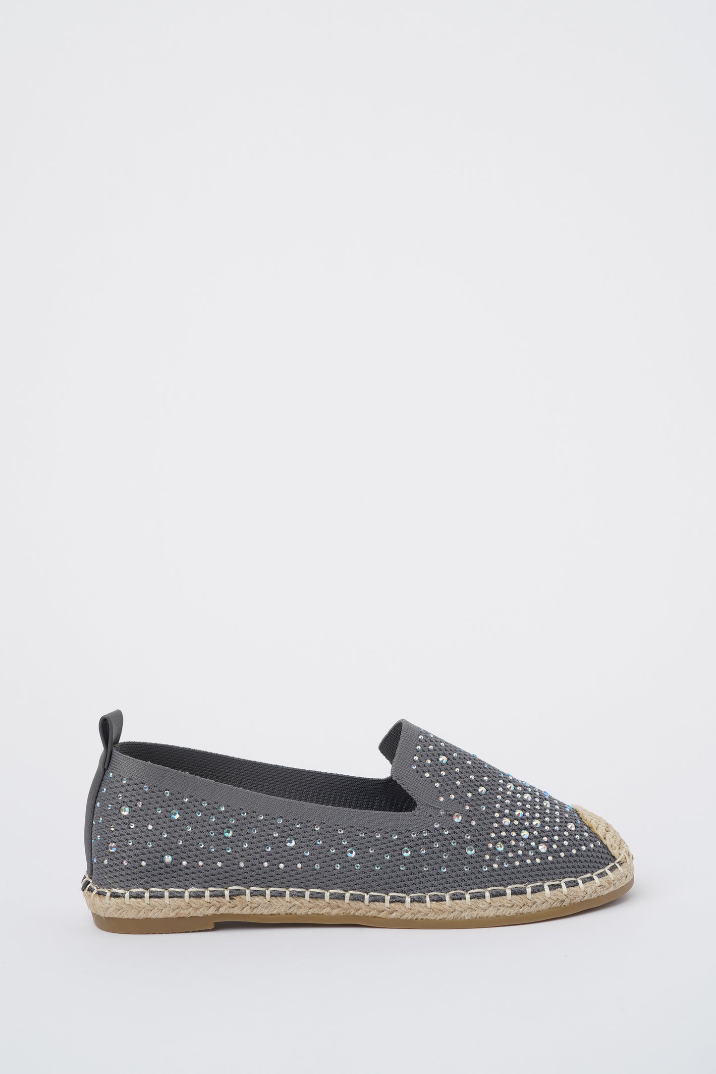 Jove Bedazzled Slip On Grey