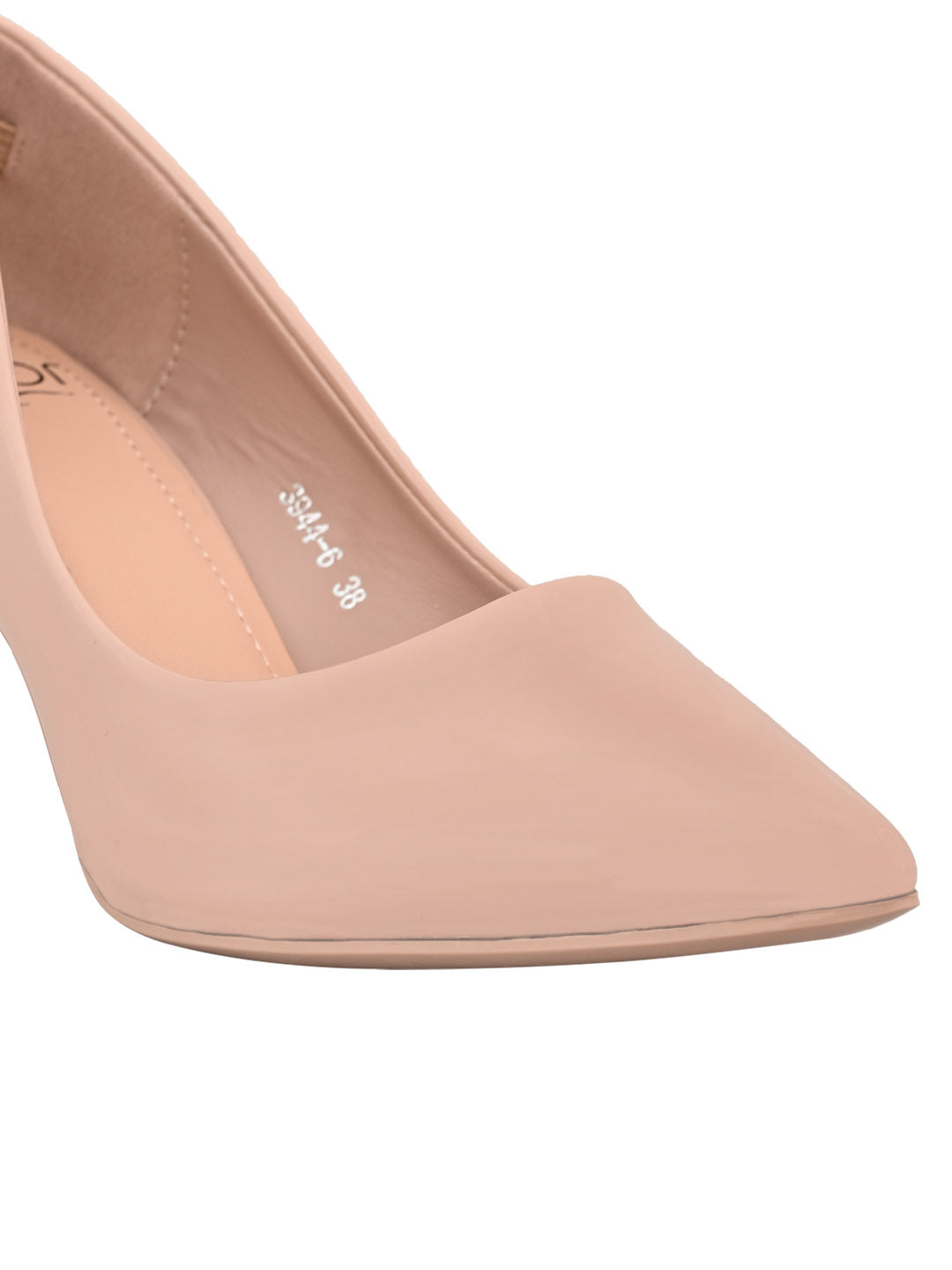 Jove Women's Pointed Toe Pumps Nude