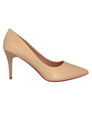 Jove Women's Pointed Toe Pumps Champagne