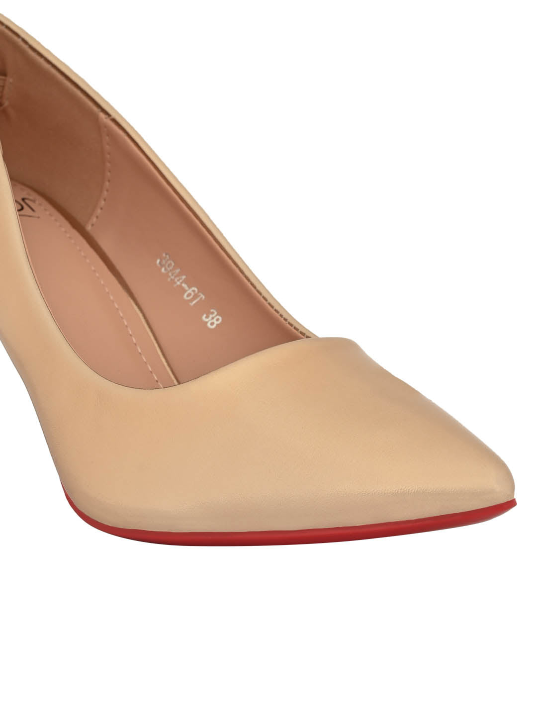 Jove Women's Pointed Toe Pumps Champagne