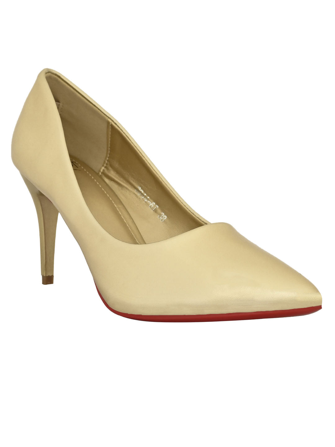 Jove Women's Pointed Toe Pumps Gold
