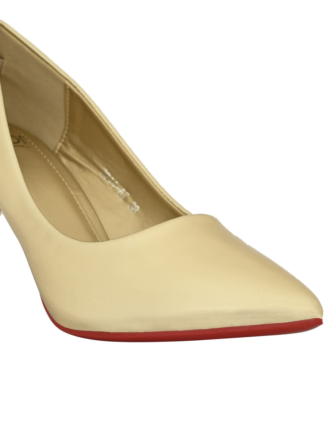 Jove Women's Pointed Toe Pumps Gold