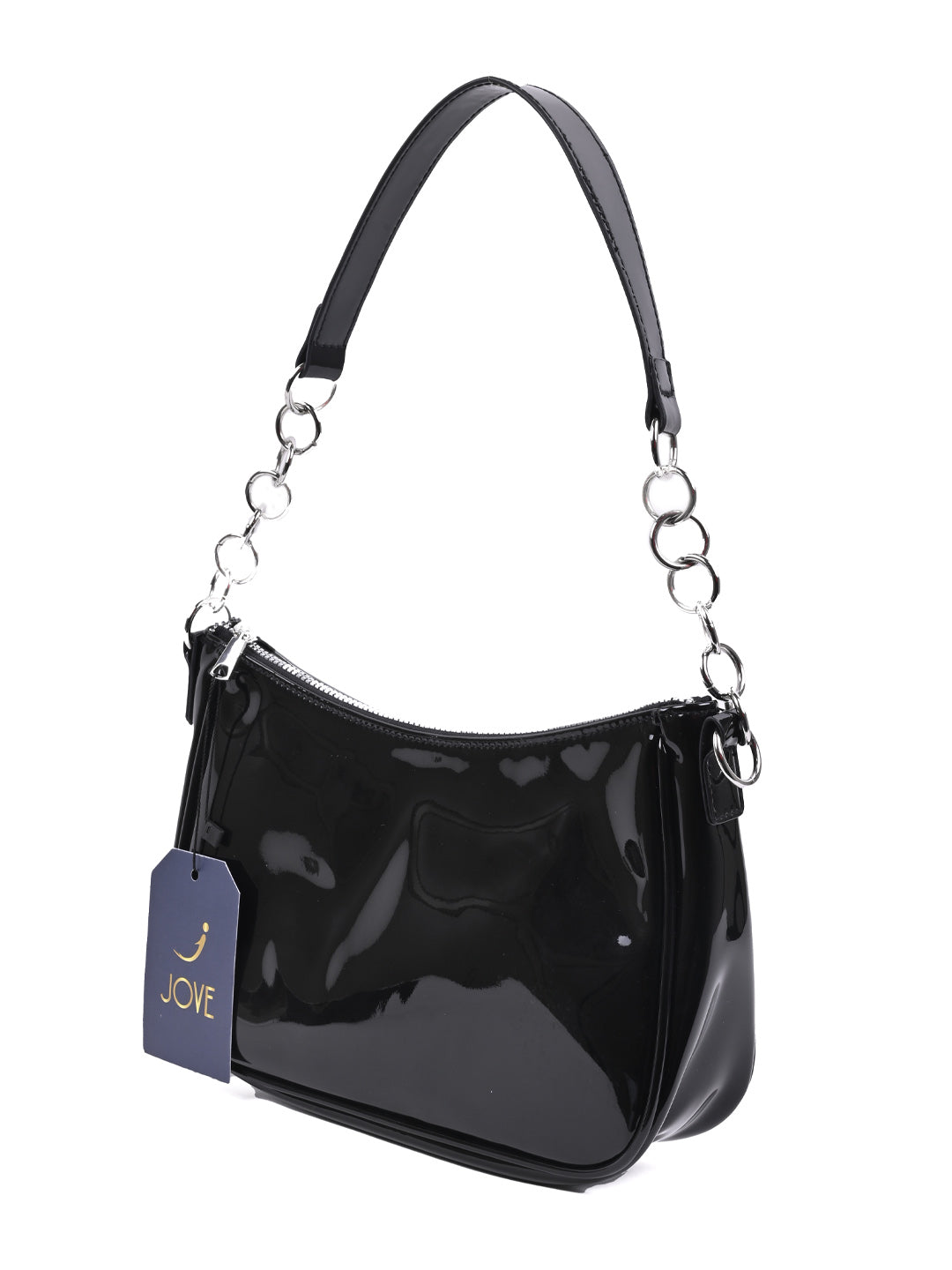 Jove Women's Black Ring Handbag