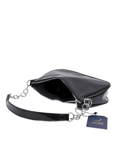 Jove Women's Black Ring Handbag
