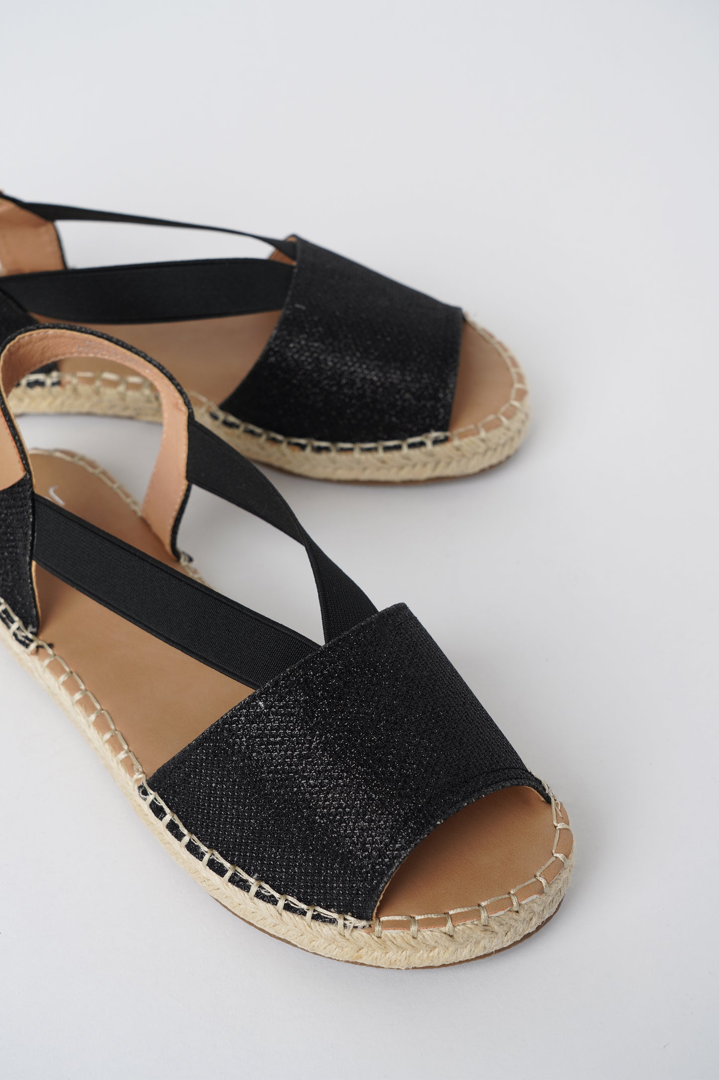 Jove Women's Casual Espadrille Black