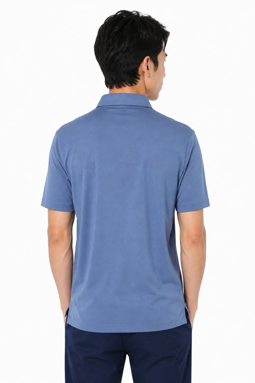 AVA Athletica Men's Classic Polo Quick-Dry Golf, Tennis, T-Shirt with Pocket Colony Blue