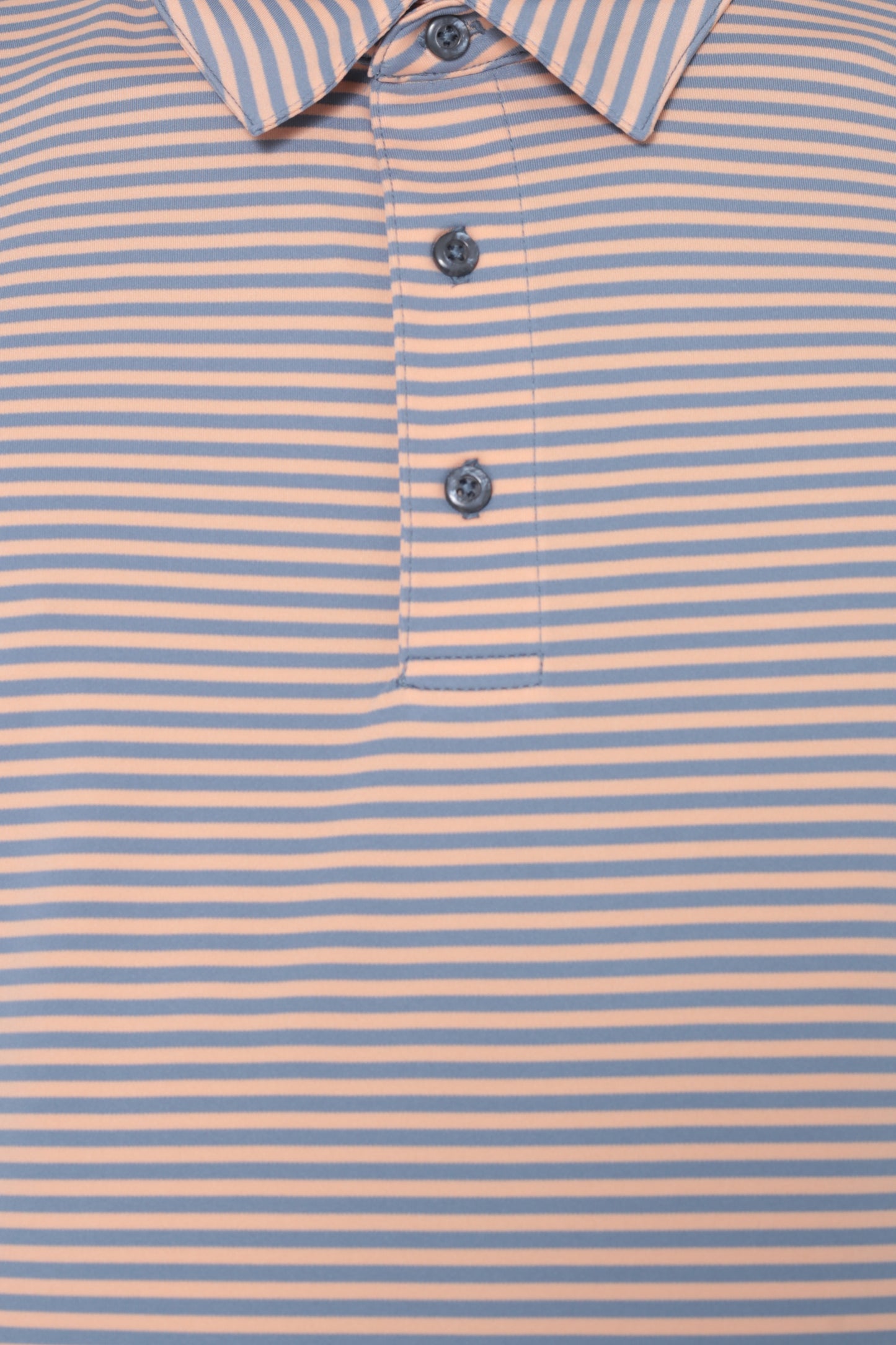 AVA Athletica Men's Polo Collar Moisture-Wick Active Wear Fine Striped T-Shirt Amber