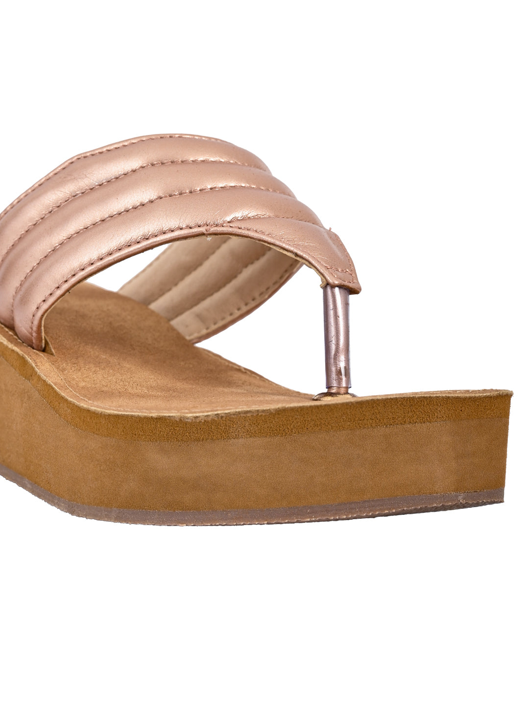Jove Women's FlipFlop Wedge Rose Gold