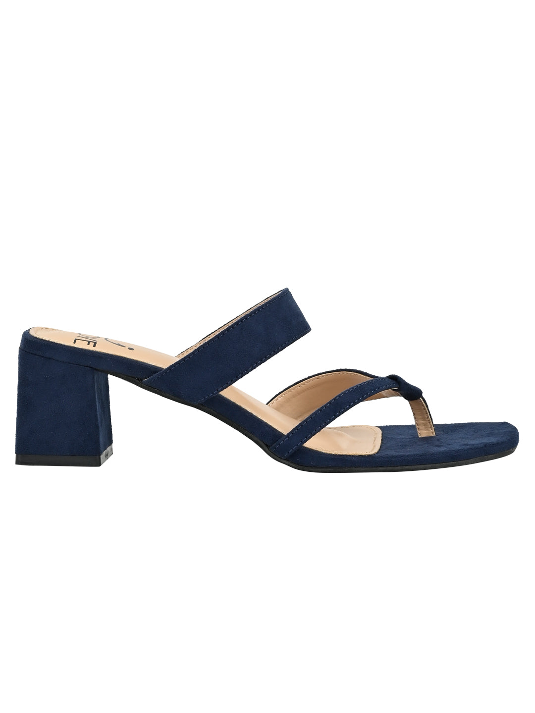 Jove Women's Strappy Block Heels Navy