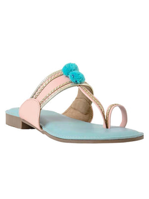 Jove Women's One Toe Sandal Pink