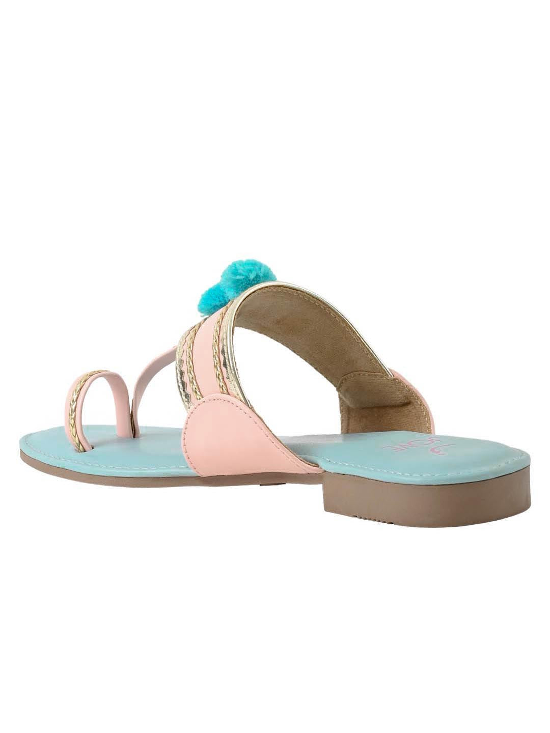 Jove Women's One Toe Sandal Pink