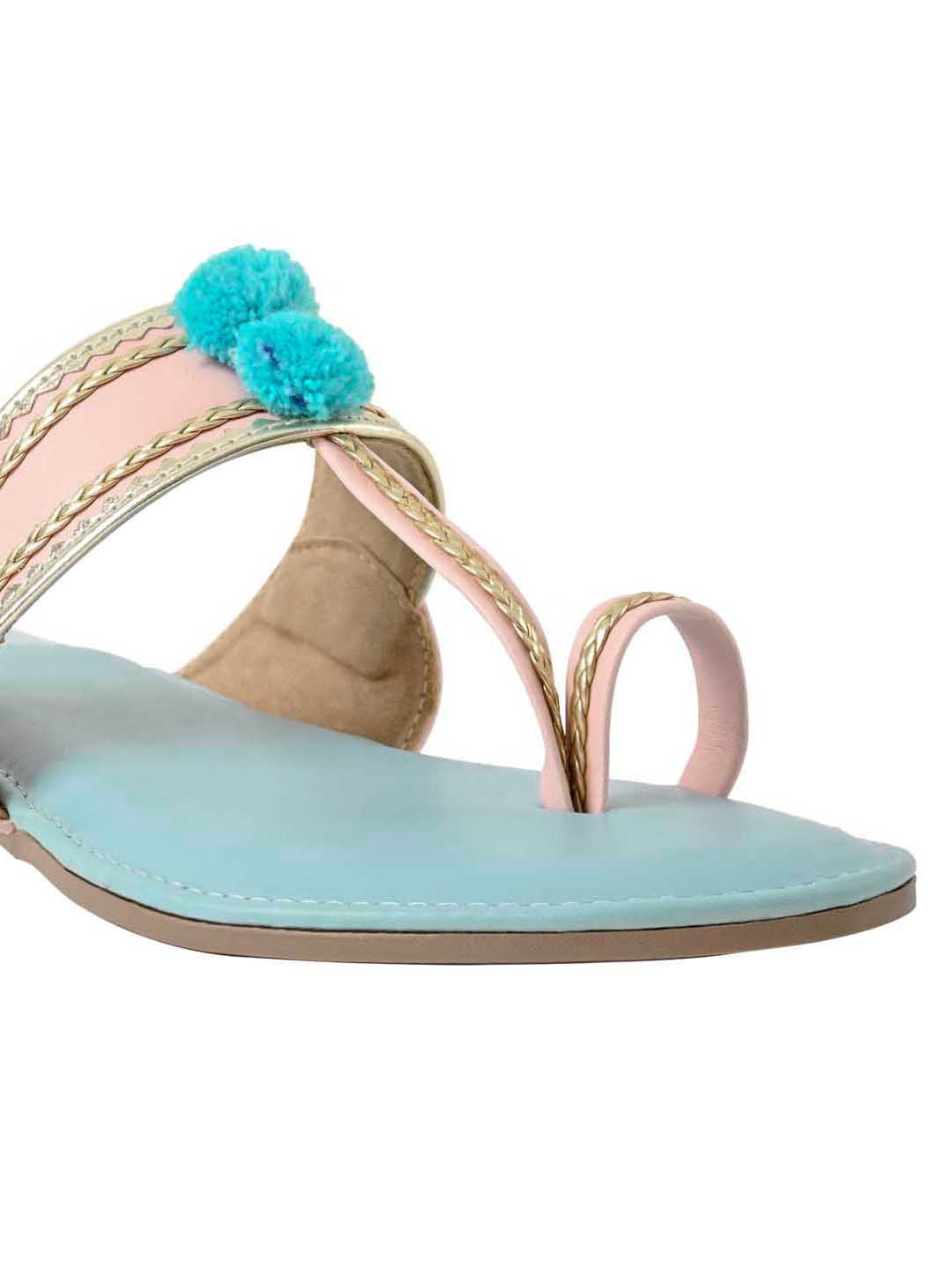 Jove Women's One Toe Sandal Pink