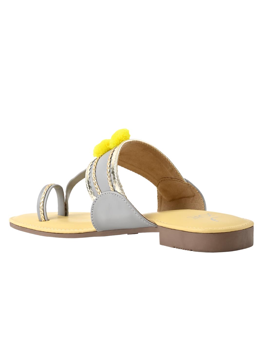 Jove Women's One Toe Sandal Yellow