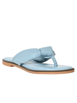 Jove Women's Open Toe Flats Light Blue