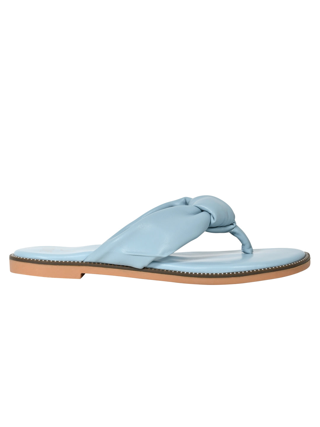Jove Women's Open Toe Flats Light Blue