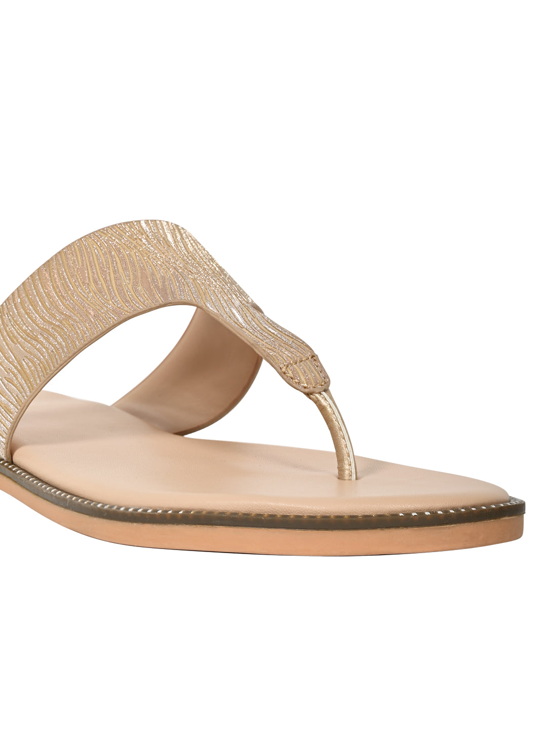 Jove Women's Flat Sandals Gold