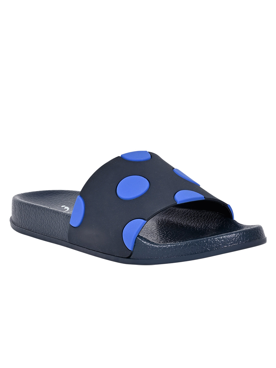 Jove Women's Blue Polkadot Sandals