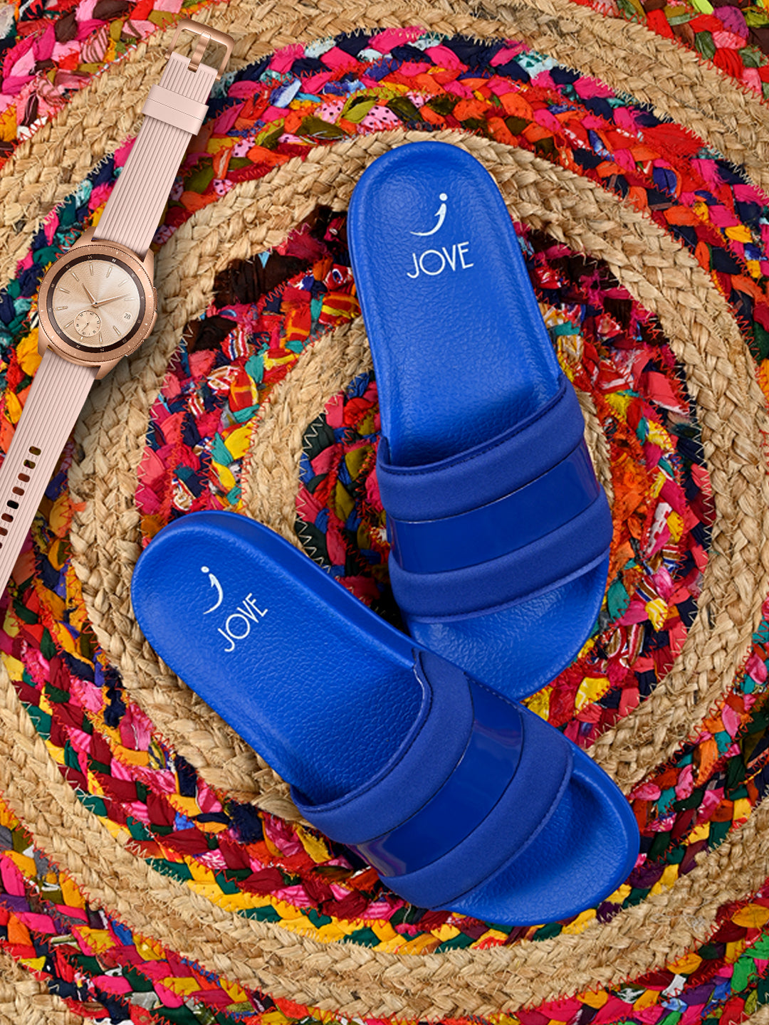 Jove Women's Royal Blue Sandals