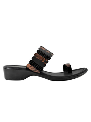 Jove Women's One Toe Sandal Black