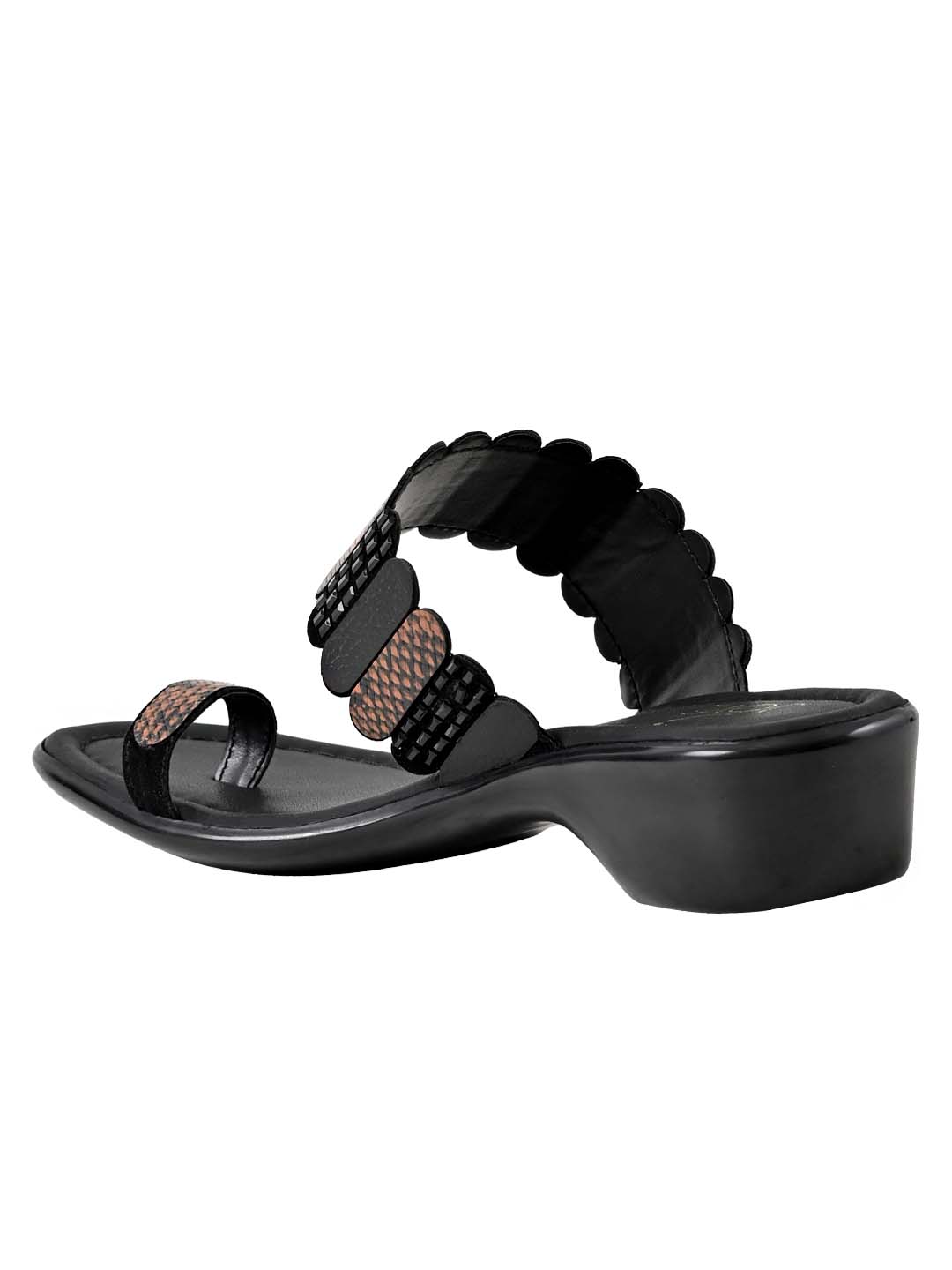 Jove Women's One Toe Sandal Black